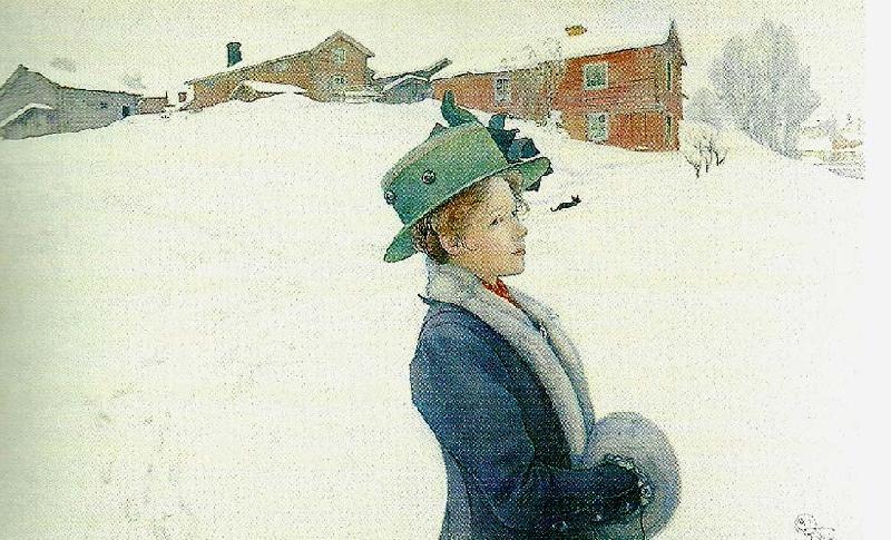Carl Larsson lisbeths nya hatt oil painting image